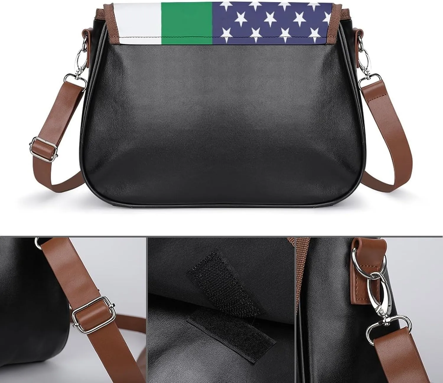 Army Classic Camouflage Pattern Fashionable And Exquisite Shoulder Bag, Convenient Leather Crossbody Bag for Going Out