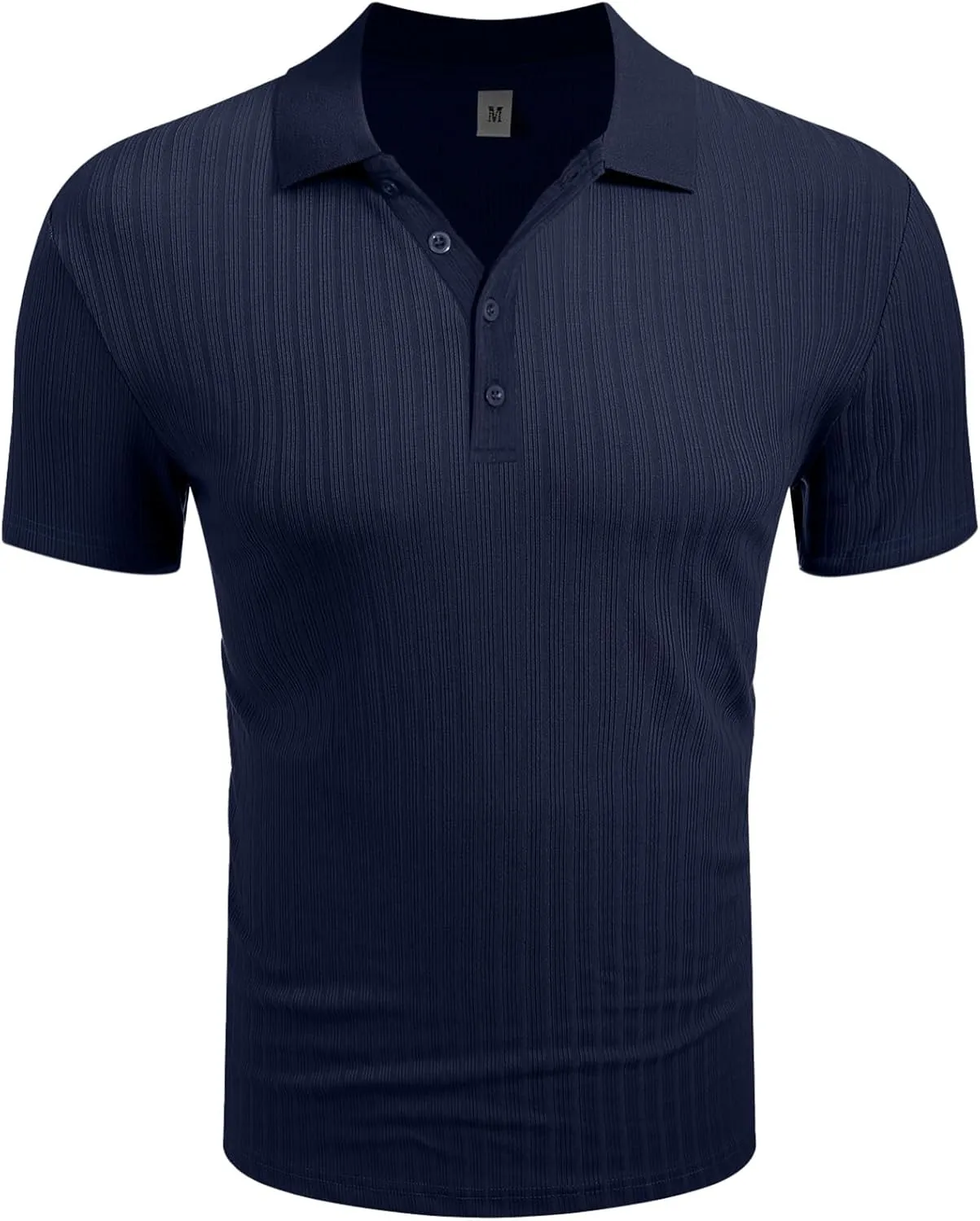 Askdeer Men's Polo Shirts Long/Short Sleeve Slim Fit Casual Shirts Classic Stretch Polo T Shirt Golf Shirts