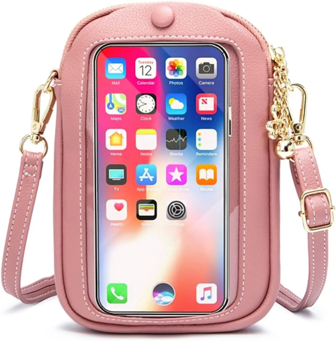 Aslana Touch Screen Phone Bag Vertical Small Crossbody Bag Handbag for Women