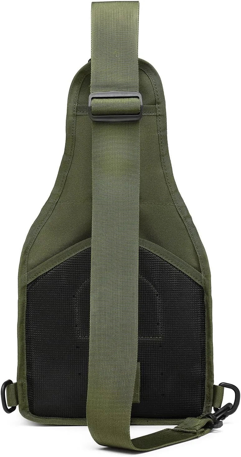ATBP Small Tactical Sling Bag for Men with Holster Military EDC Shoulder Bag CCW Crossbody Bag 7 Liters