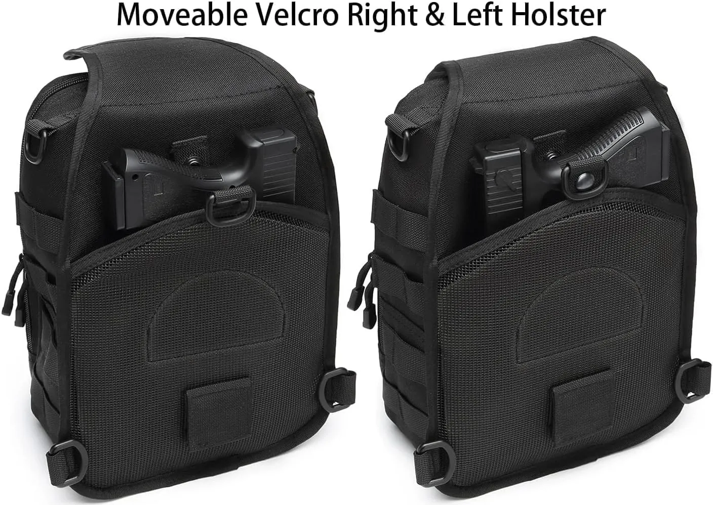 ATBP Small Tactical Sling Bag for Men with Holster Military EDC Shoulder Bag CCW Crossbody Bag 7 Liters