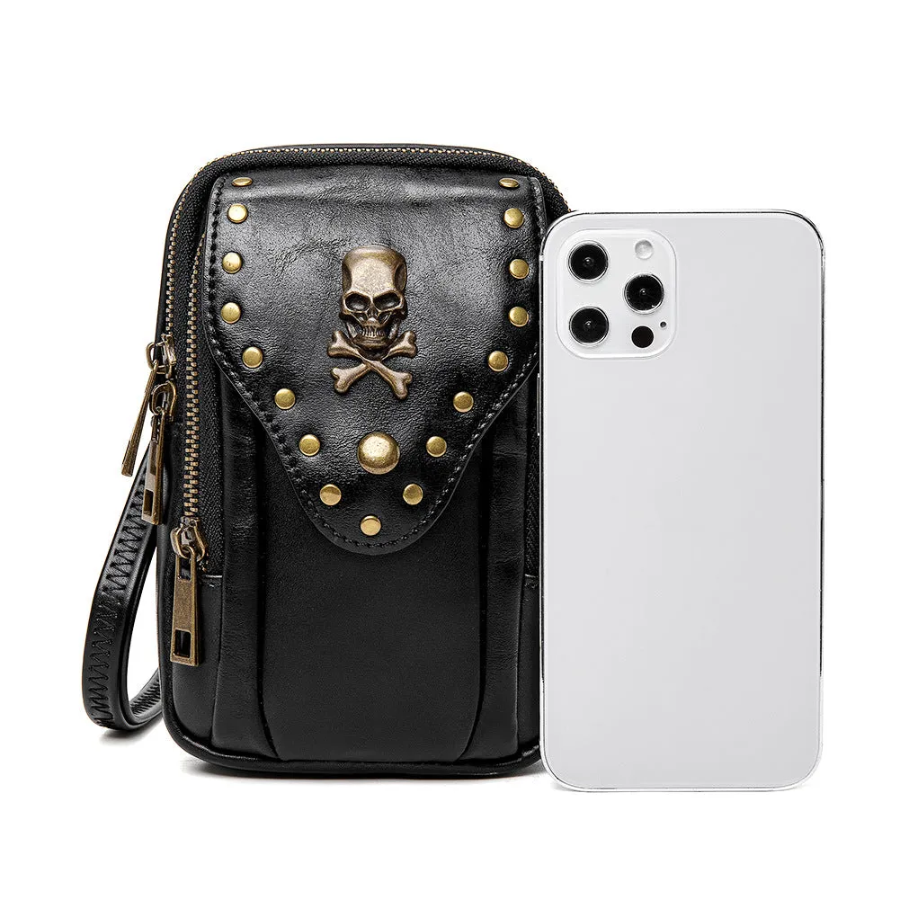 Attractive Pretty Female Lady Textured Mobile Crossbody Bags