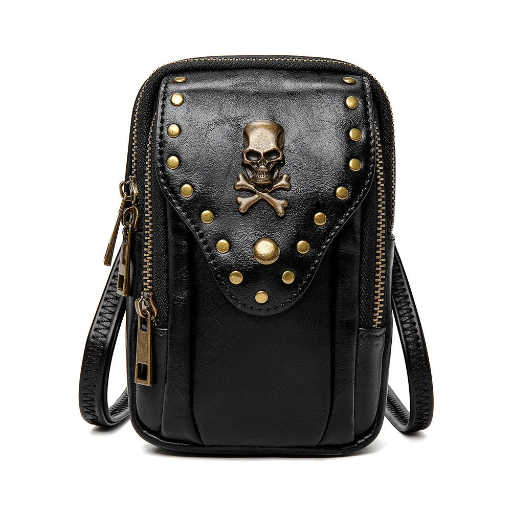 Attractive Pretty Female Lady Textured Mobile Crossbody Bags