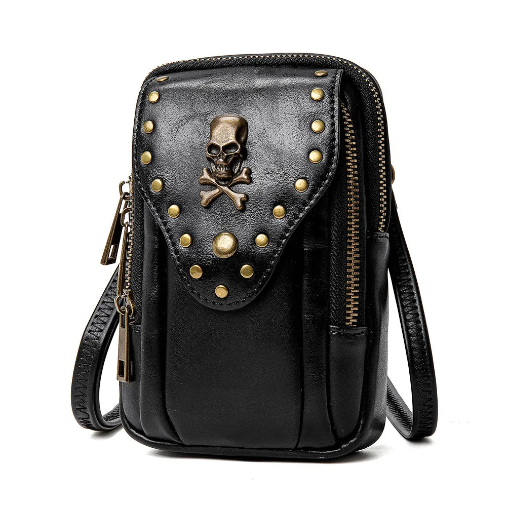 Attractive Pretty Female Lady Textured Mobile Crossbody Bags