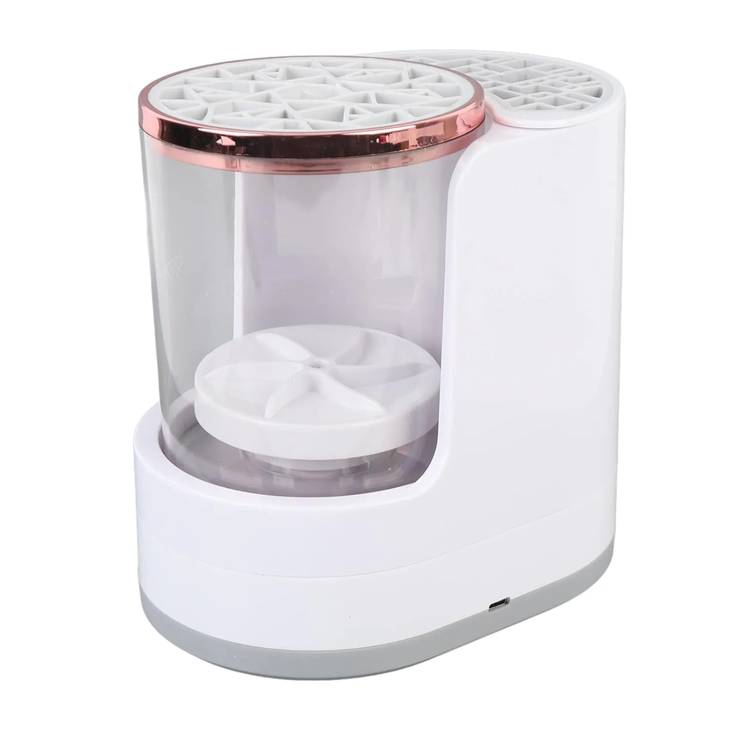 Automatic Makeup Brush Cleaner, Electric Makeup Brush Cleaner Multi Functional Efficient Drying ABS for Home (US Plug)