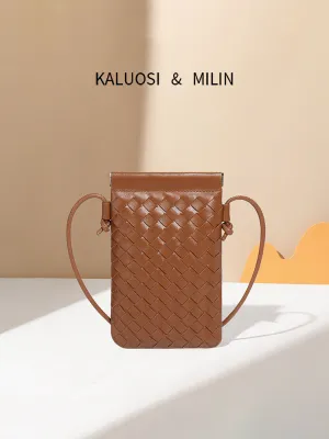 Autumn Woven Cell Niche Texture Mini Crossbody Bags