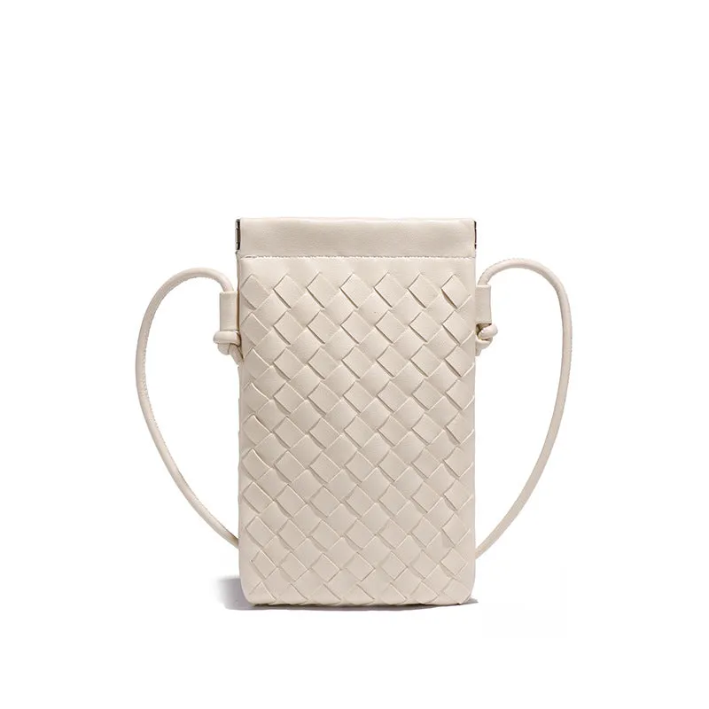 Autumn Woven Cell Niche Texture Mini Crossbody Bags
