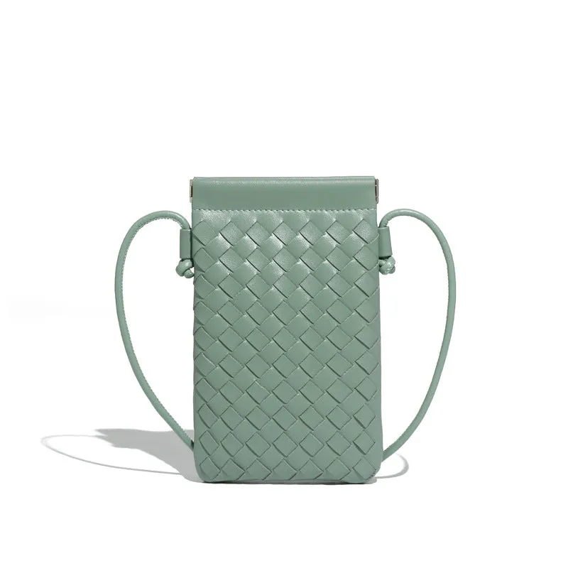 Autumn Woven Cell Niche Texture Mini Crossbody Bags