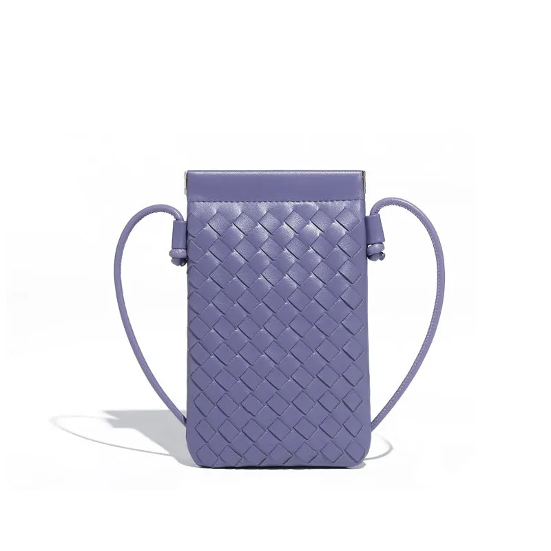 Autumn Woven Cell Niche Texture Mini Crossbody Bags