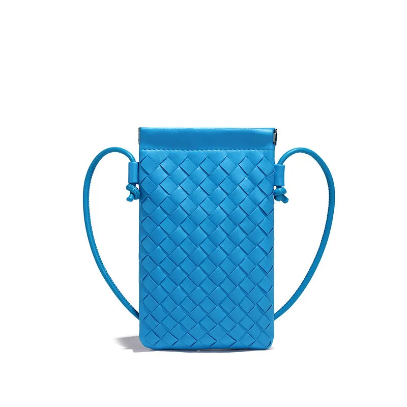 Autumn Woven Cell Niche Texture Mini Crossbody Bags