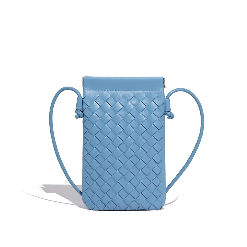 Autumn Woven Cell Niche Texture Mini Crossbody Bags