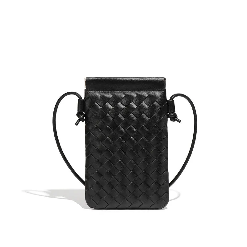 Autumn Woven Cell Niche Texture Mini Crossbody Bags