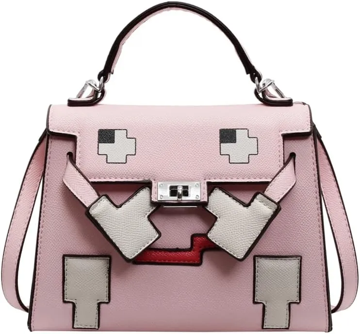 Axcone Fashionable and trendy cute cartoon style single diagonal cross handbag