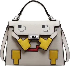 Axcone Fashionable and trendy cute cartoon style single diagonal cross handbag
