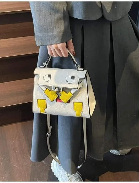 Axcone Fashionable and trendy cute cartoon style single diagonal cross handbag