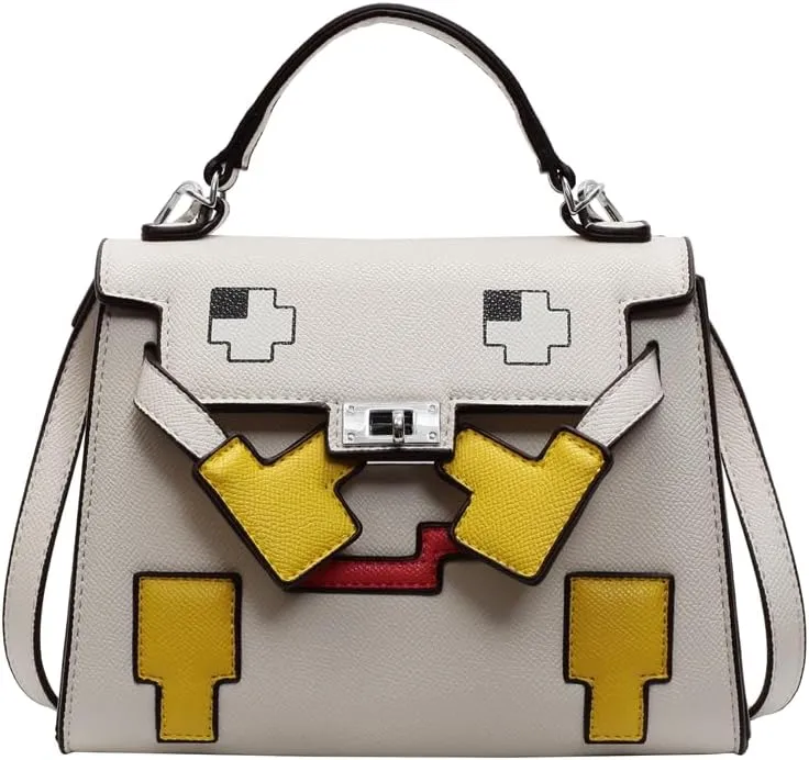 Axcone Fashionable and trendy cute cartoon style single diagonal cross handbag