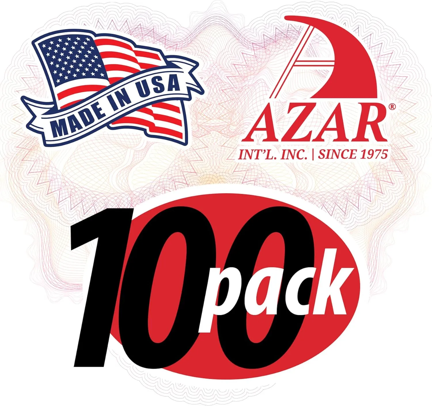 Azar Displays, 252922-100PK, Counter Trifold Brochure Holder with Horizontal Business Card Holder, Brochure Display Stand with Gift Card Pocket Flyer Holder Clear Card Display for Literature, 100-Pack
