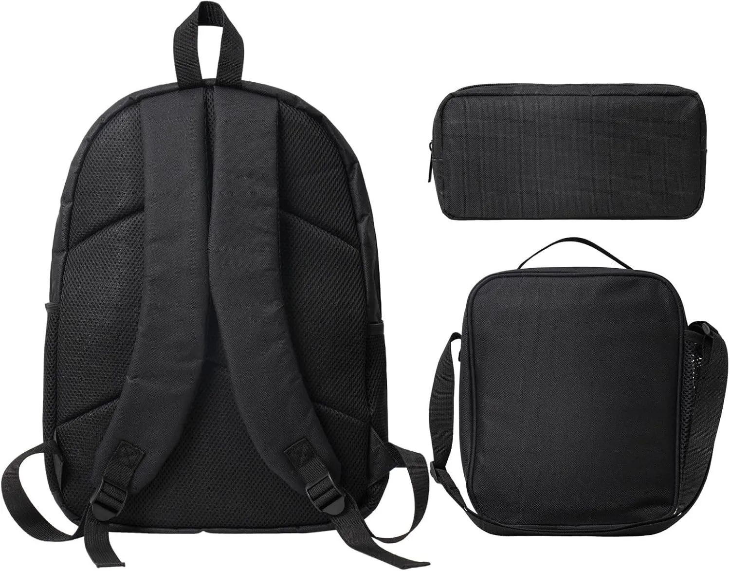 Backpack Lunch Box and Bag 3PCS Large Capacity Travel Backpack Suitable Work Outdoor Sport for Woman Man Gentle Whale