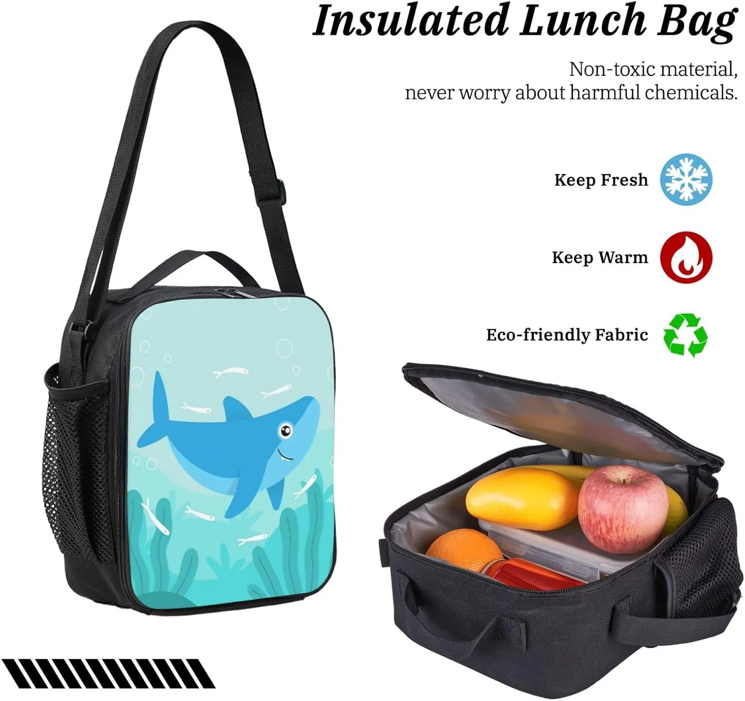 Backpack Lunch Box and Bag 3PCS Large Capacity Travel Backpack Suitable Work Outdoor Sport for Woman Man Gentle Whale