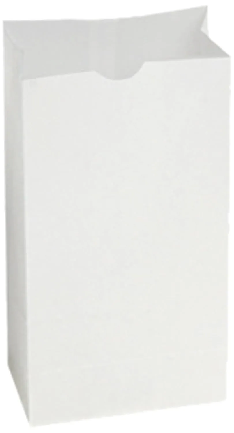 Bagcraft 300298 Dubl Wax Grease-Resistant Bakery Bags, 6 1/8w x 4s x 12 3/8h, White (Case of 1000)