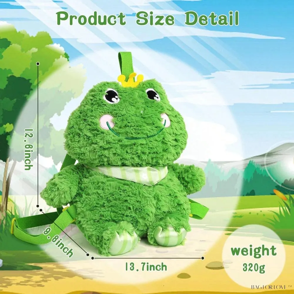 BagForLove - Kawaii Crowned Frog Plush Shoulder Bag