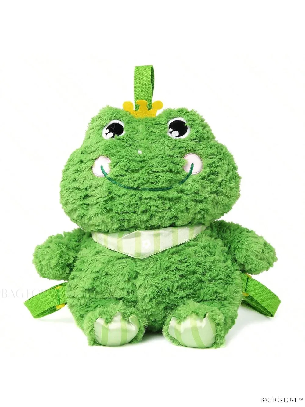 BagForLove - Kawaii Crowned Frog Plush Shoulder Bag