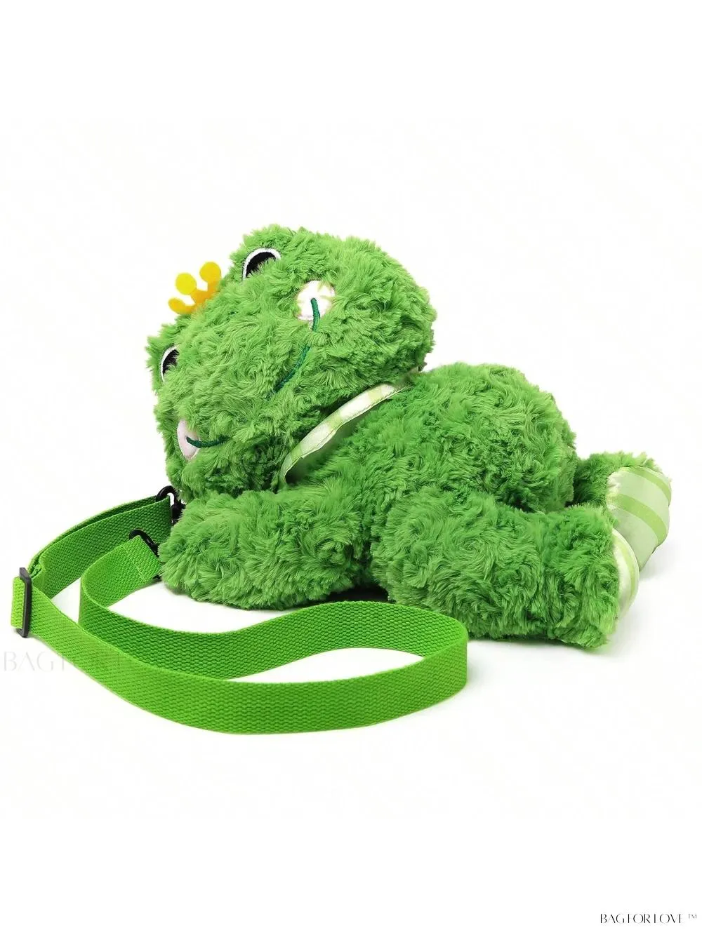BagForLove - Kawaii Crowned Frog Plush Shoulder Bag