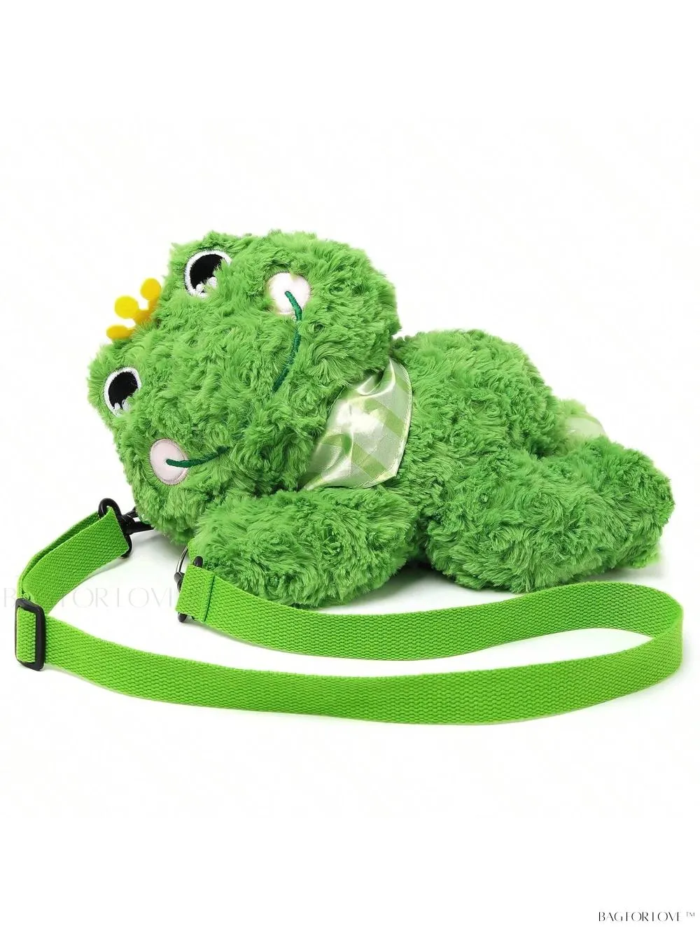 BagForLove - Kawaii Crowned Frog Plush Shoulder Bag