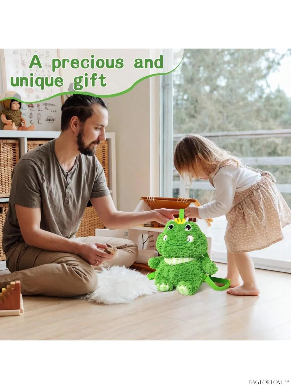 BagForLove - Kawaii Crowned Frog Plush Shoulder Bag