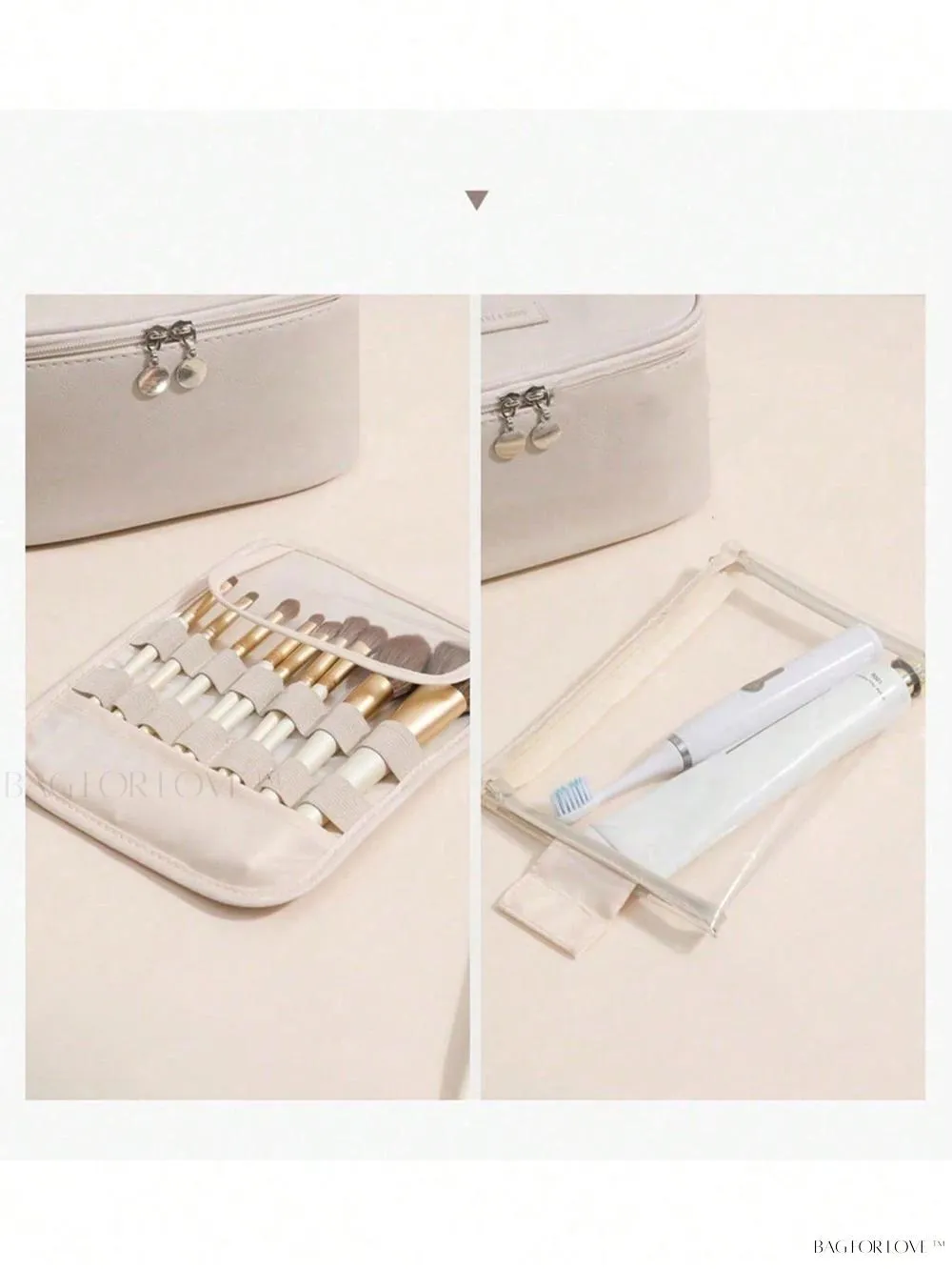 BagForLove - Spacious Cosmetic Organizer for Women's Travel Toiletry Needs