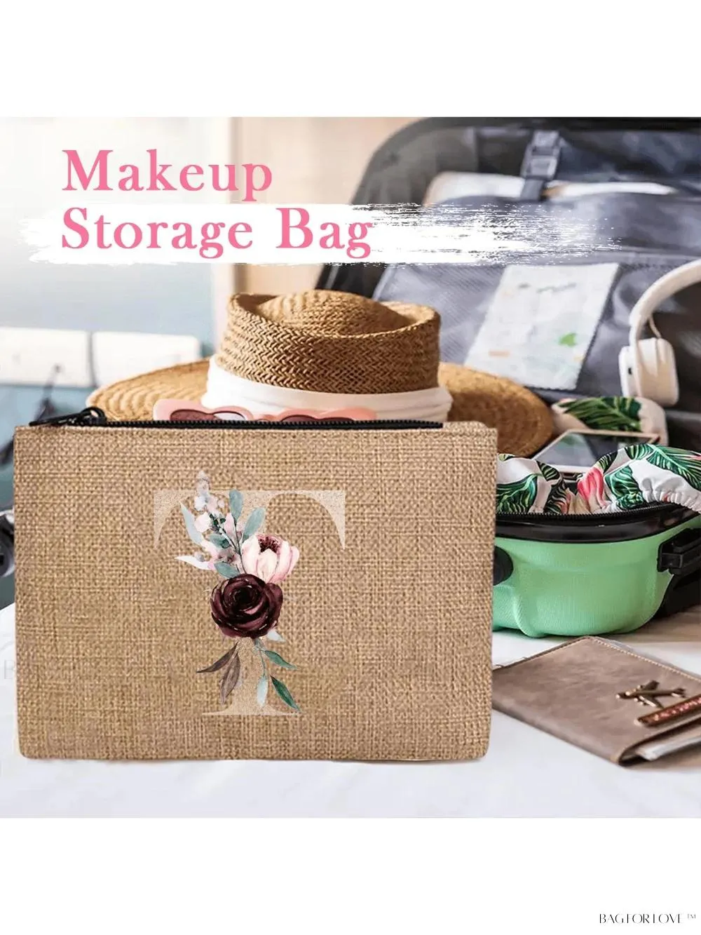 BagForLove - Women's Travel Cosmetic Bags Purses Neceser Bathroom Wash Pouch