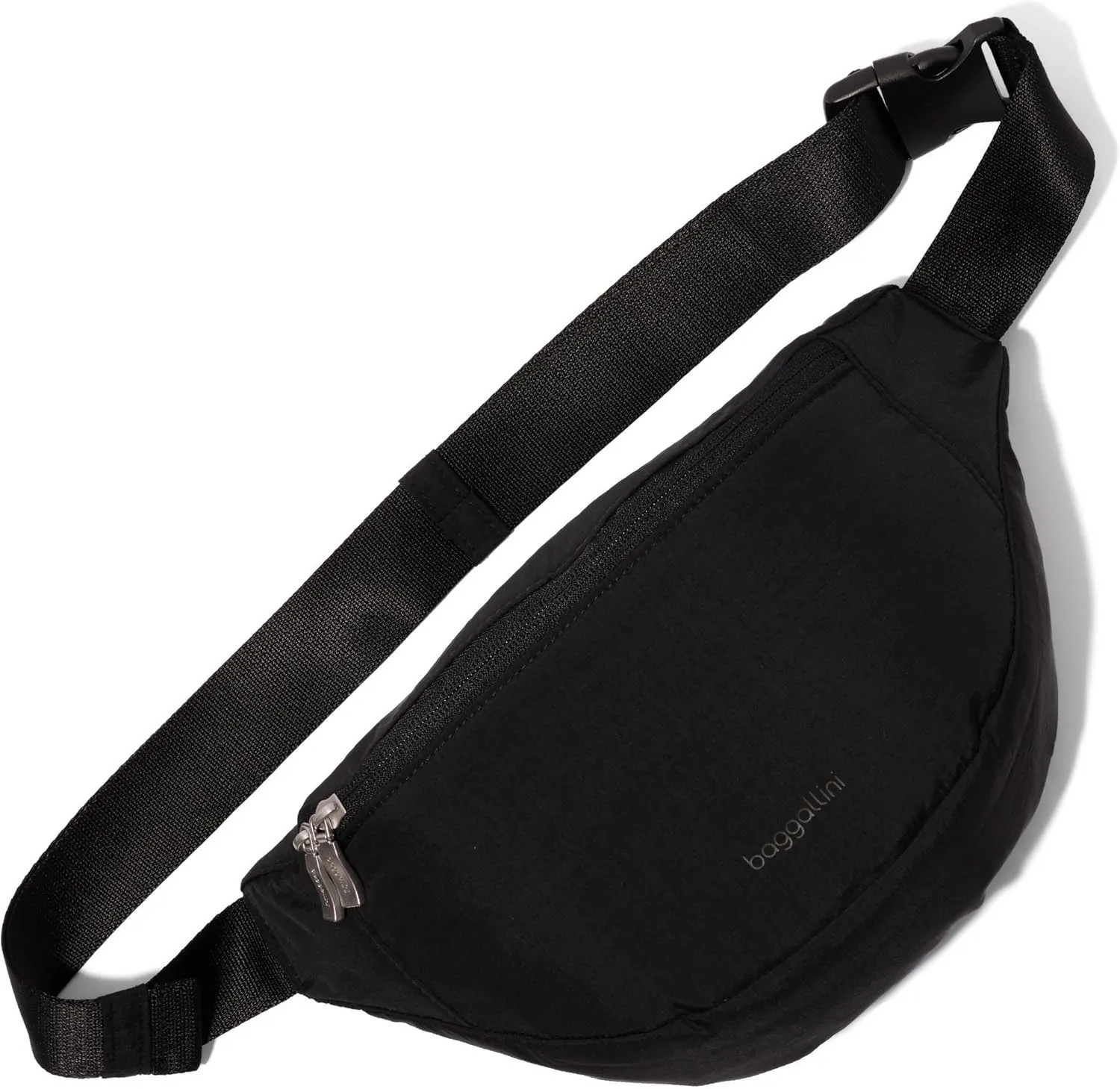 Baggallini Style Swift Belt Bag Sling Bag - Lightweight 12"x7" Crossbody Bag Fanny Pack Belt w/RFID and Adjustable Strap
