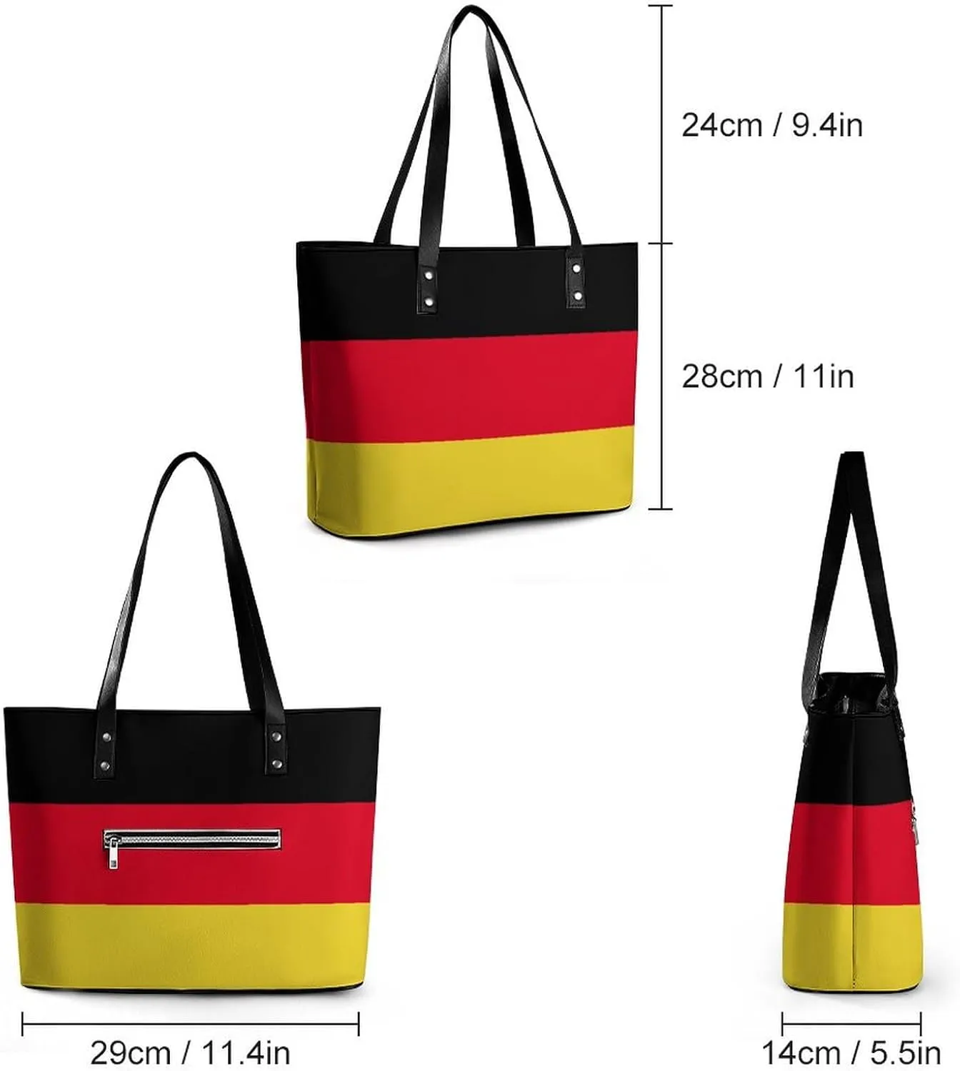 Bahrain Flag Fashionable Handbag Women Large Leather Tote Great for Travel