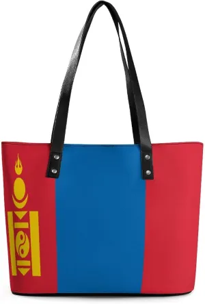 Bahrain Flag Fashionable Handbag Women Large Leather Tote Great for Travel