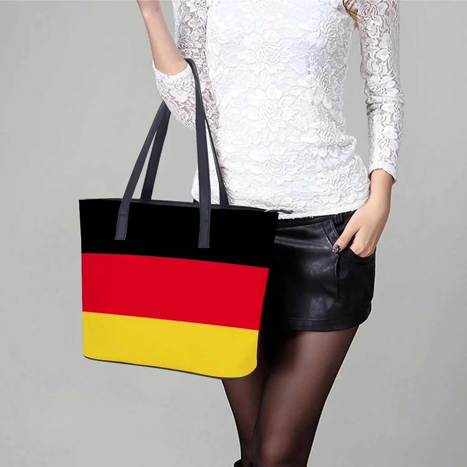 Bahrain Flag Fashionable Handbag Women Large Leather Tote Great for Travel