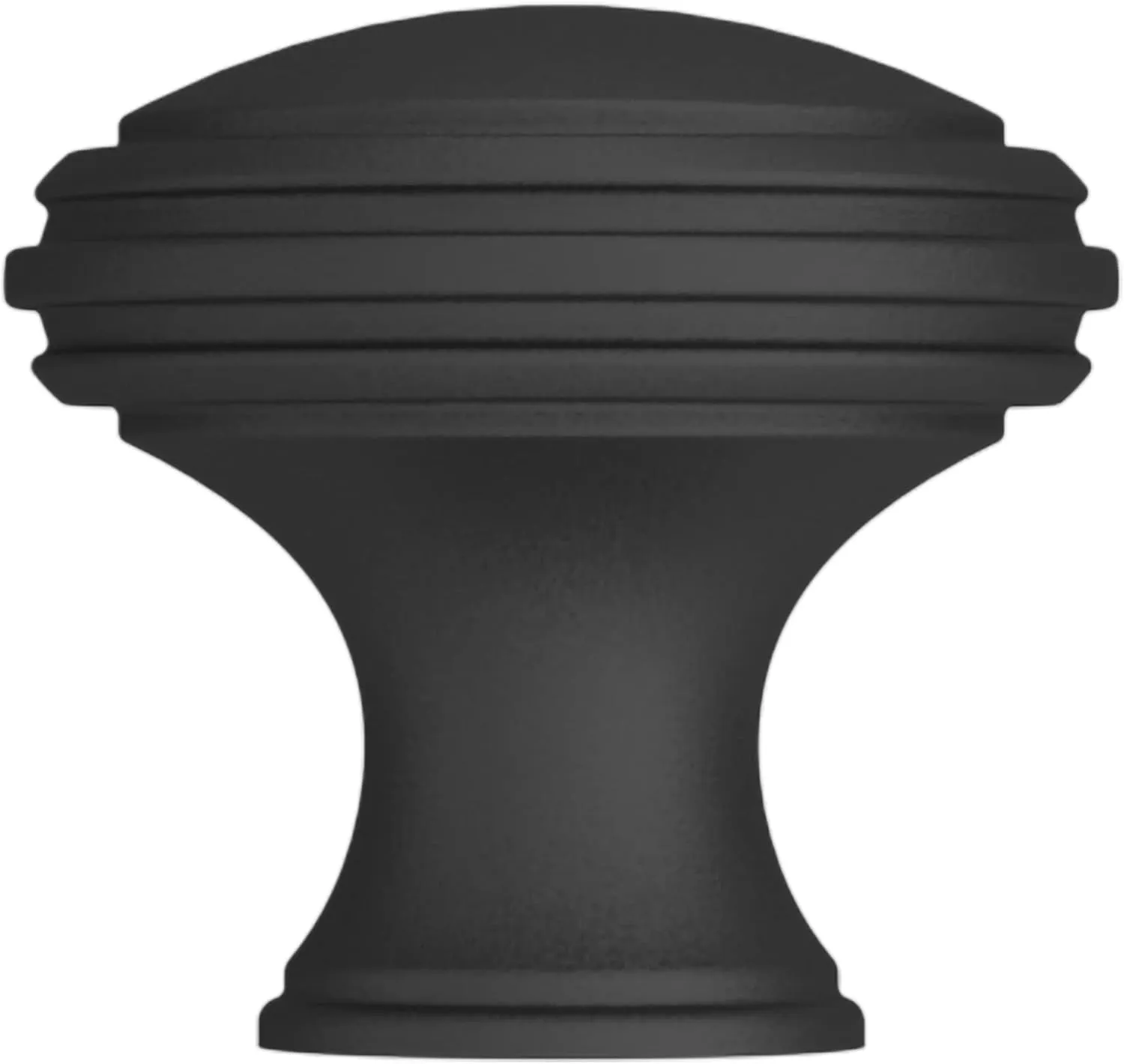 Baldwin 4456.BIN Severin Fayerman 1-1/4 Inch Mushroom Cabinet Knob from The Estate Collection - Satin Black