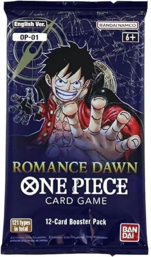 BANDAI | One Piece Card Game: Booster Pack - Romance Dawn [OP-01] | Card Game | Ages 6  | 2 Players | 15 Minutes Playing Time, BCL2645770