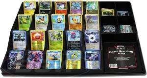 BCW Basic Trading Card Sorting Tray - 10ct | 24-Cell Organizer Display Case | Perfect for Sorting, Storing, and Displaying TCG Collections
