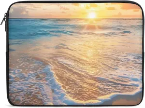 Beach Sea Sunrise Laptop Sleeve Case Computer Handbags Briefcase Carrying Bag for 10/12/13/15/17 Inch Laptops