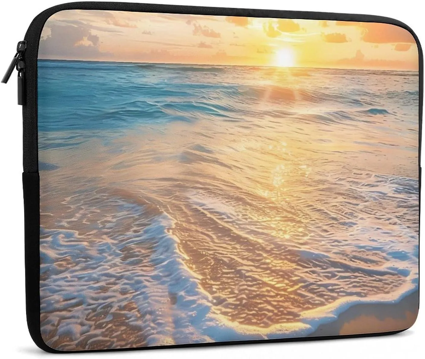 Beach Sea Sunrise Laptop Sleeve Case Computer Handbags Briefcase Carrying Bag for 10/12/13/15/17 Inch Laptops