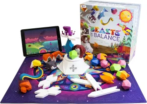 Beasts of Balance - A Digital Tabletop Hybrid Family Stacking Game For Ages 7  (BOB-COR-WW-1/GEN)Plinth included