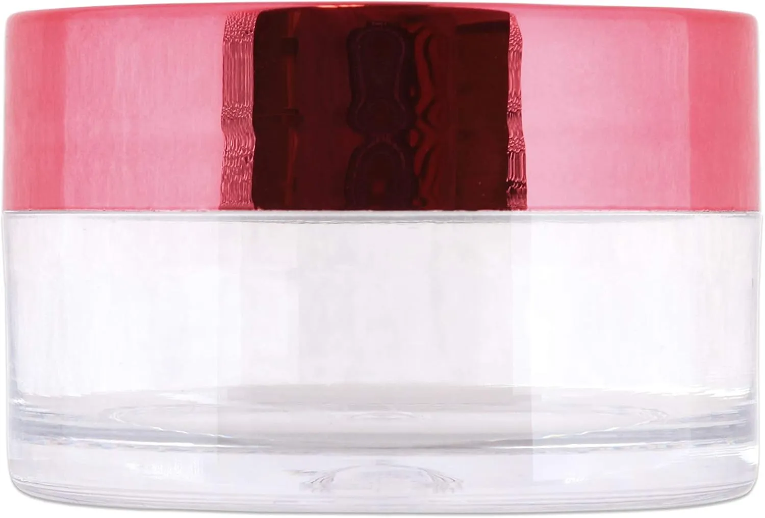Beauticom 20g/20ml USA Acrylic Round Clear Jars with Lids for Lip Balms, Creams, Make Up, Cosmetics, Samples, Ointments (240 Jars, Metallic Rose-Pink Gold)