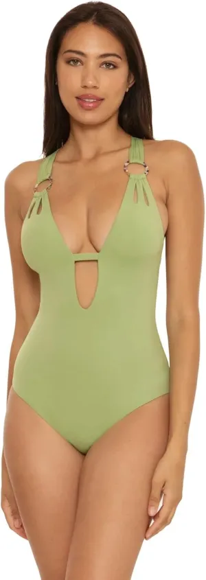 BECCA by Rebecca Virtue Color Code Skylar Plunge One-Piece