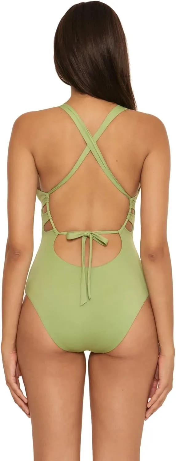 BECCA by Rebecca Virtue Color Code Skylar Plunge One-Piece