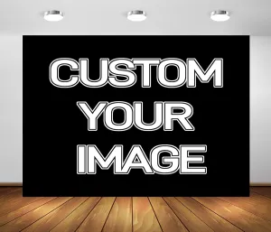 BELECO 7x5ft Fabric Custom Backdrop Image Customized Backdrop with Picture Logo Text Customize Your Design Personalized Background Banner Home Office Art Tapestry Wall Hanging Decor Photo Prop