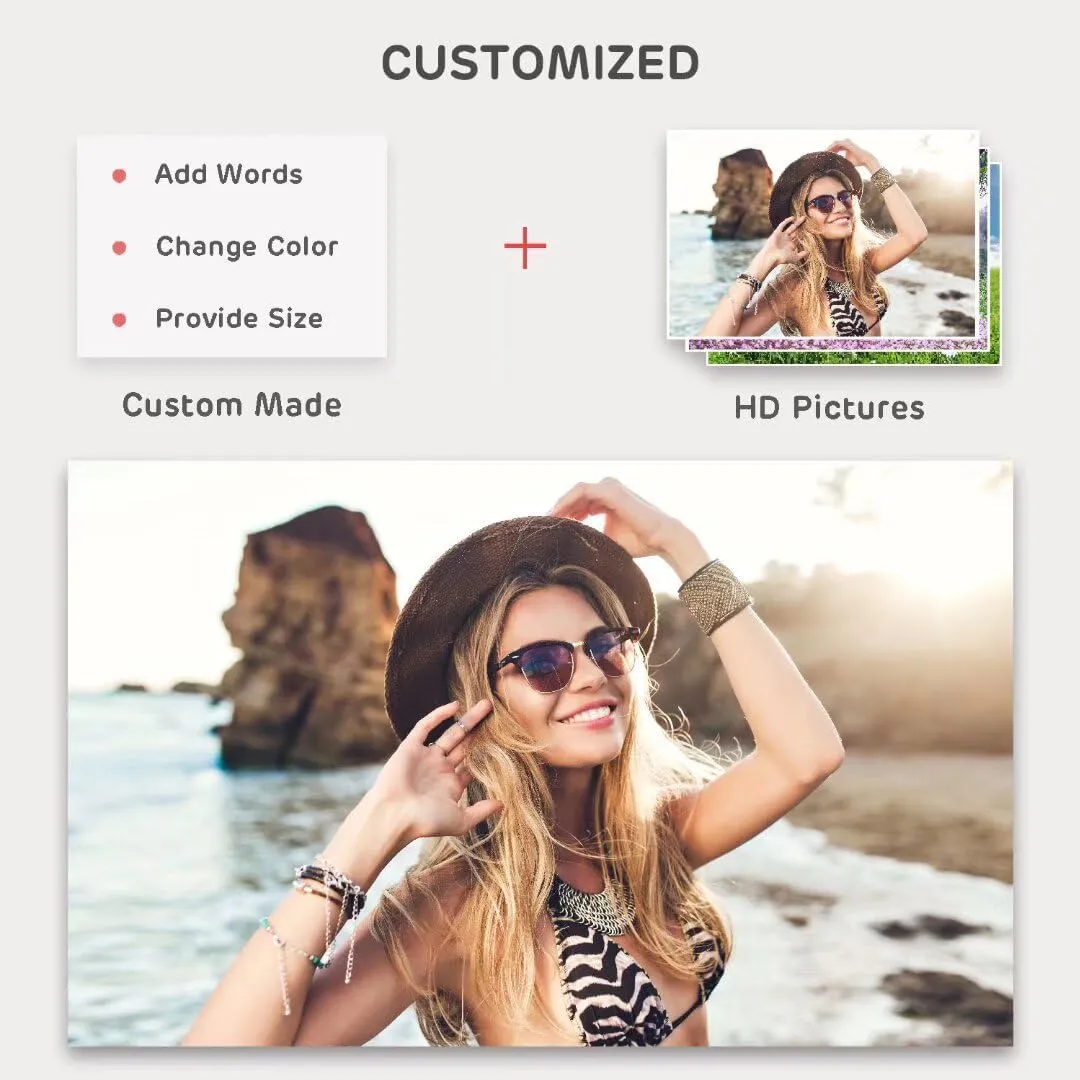 BELECO 7x5ft Fabric Custom Backdrop Image Customized Backdrop with Picture Logo Text Customize Your Design Personalized Background Banner Home Office Art Tapestry Wall Hanging Decor Photo Prop