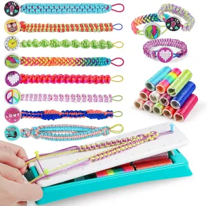 BEMITON Friendship Bracelet Making Kit, Arts and Crafts for Kids Ages 8-12, Best Birthday Gifts for Teen Girls, Travel Activity Set for Ages 6 7 8 9 10 11 12 Year Old Girls