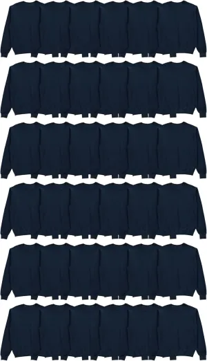 BILLIONHATS 36 Pack Mens Adult Crewneck Fleece Lined Pullover Sweatshirt Bulk, Men Sweatshirts, Homeless Shelter Donation