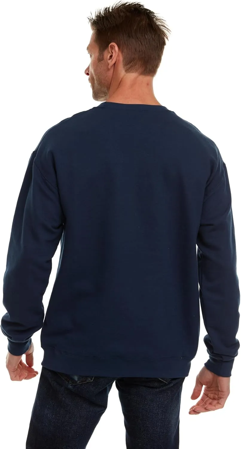 BILLIONHATS 36 Pack Mens Adult Crewneck Fleece Lined Pullover Sweatshirt Bulk, Men Sweatshirts, Homeless Shelter Donation