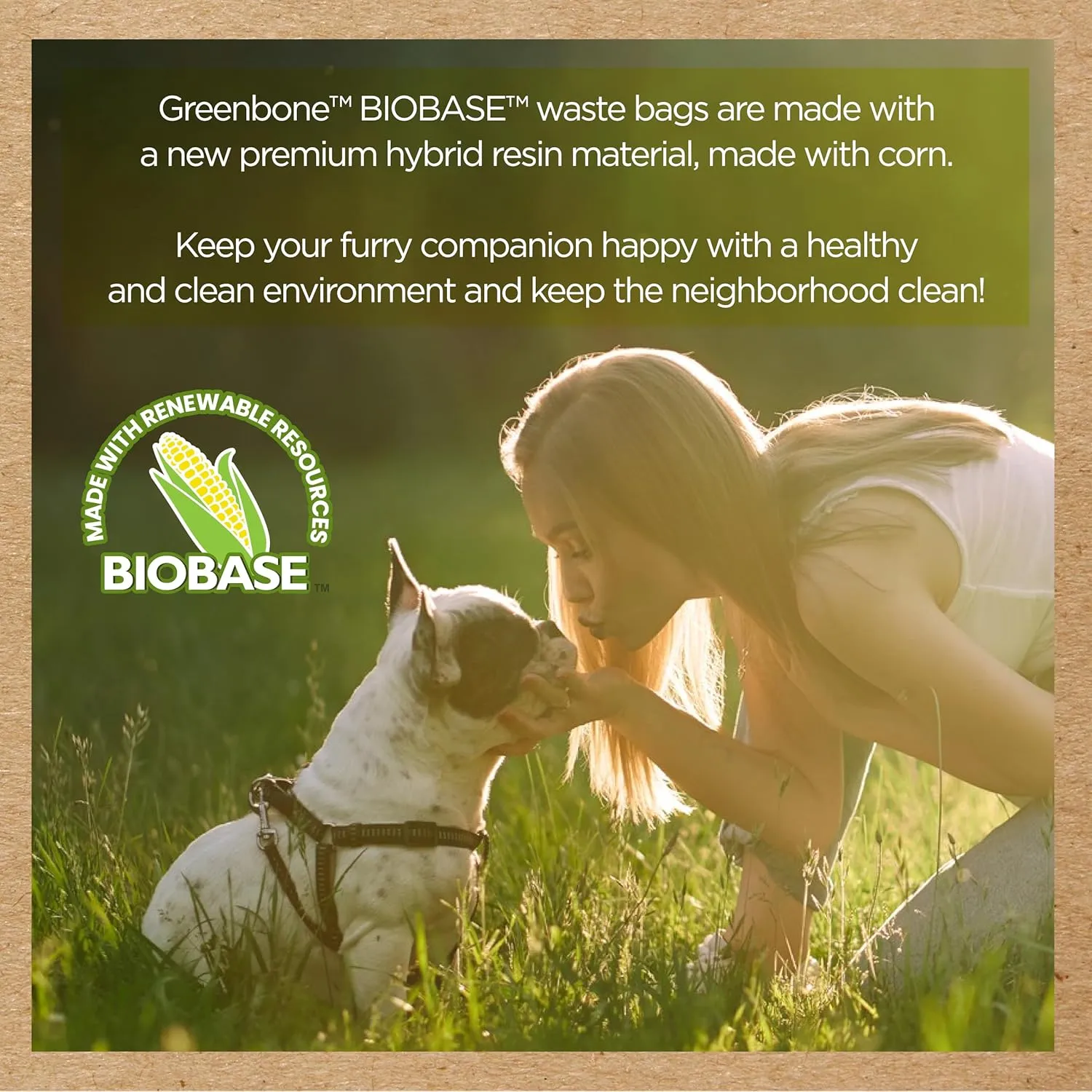 BioBase Pet Poop Bags - 12 Rolls, 144 Bags - 13 Inch x 9 Inch